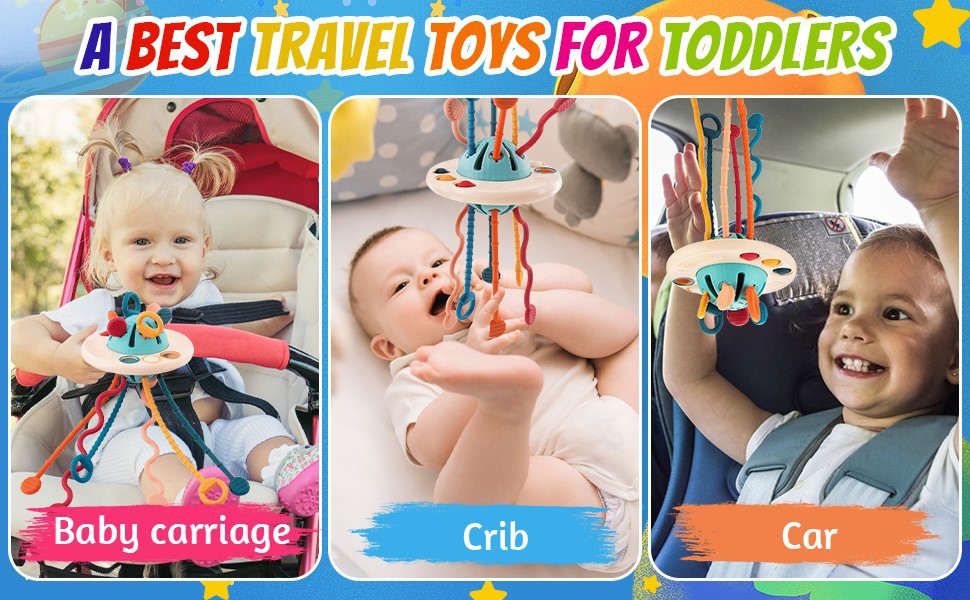 montessori ufo silicone pulling toy China montessori ufo silicone pulling toy China